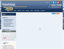 Tablet Screenshot of herpetologic.co.uk